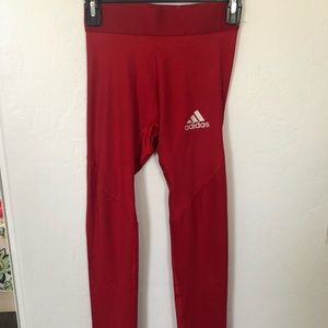 Adidas Alpha Skin Red Leggings